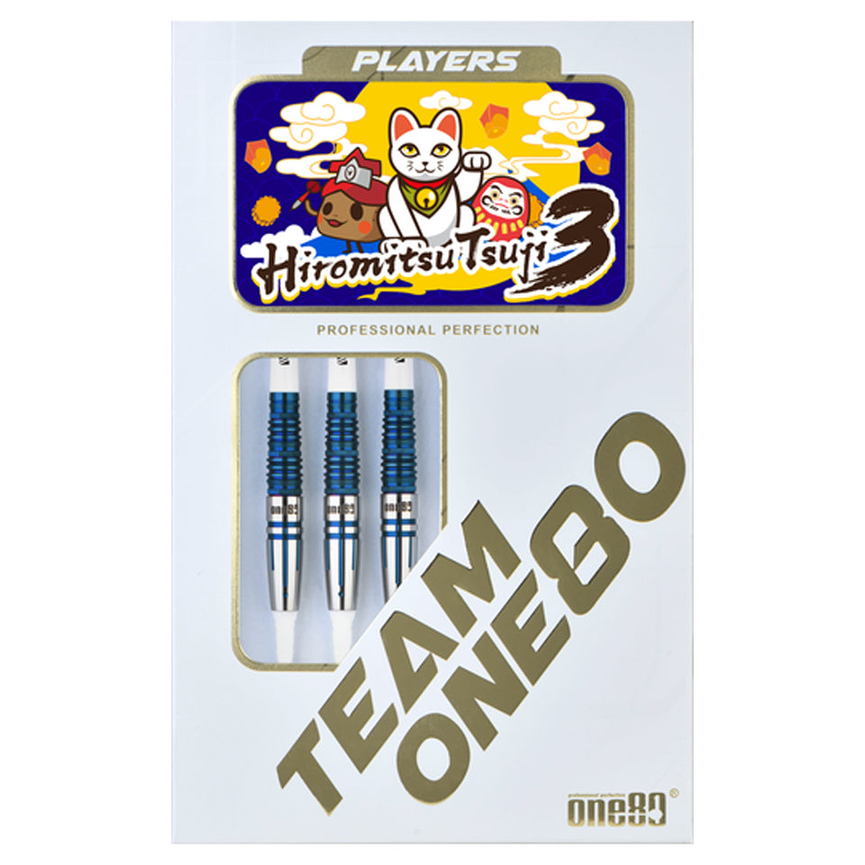 One80 Tsuji III Soft Tip Darts - Blue