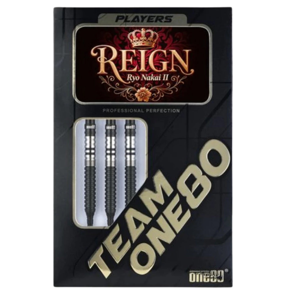 One80 Ryo Nakai II Soft Tip Darts Black - 20gm