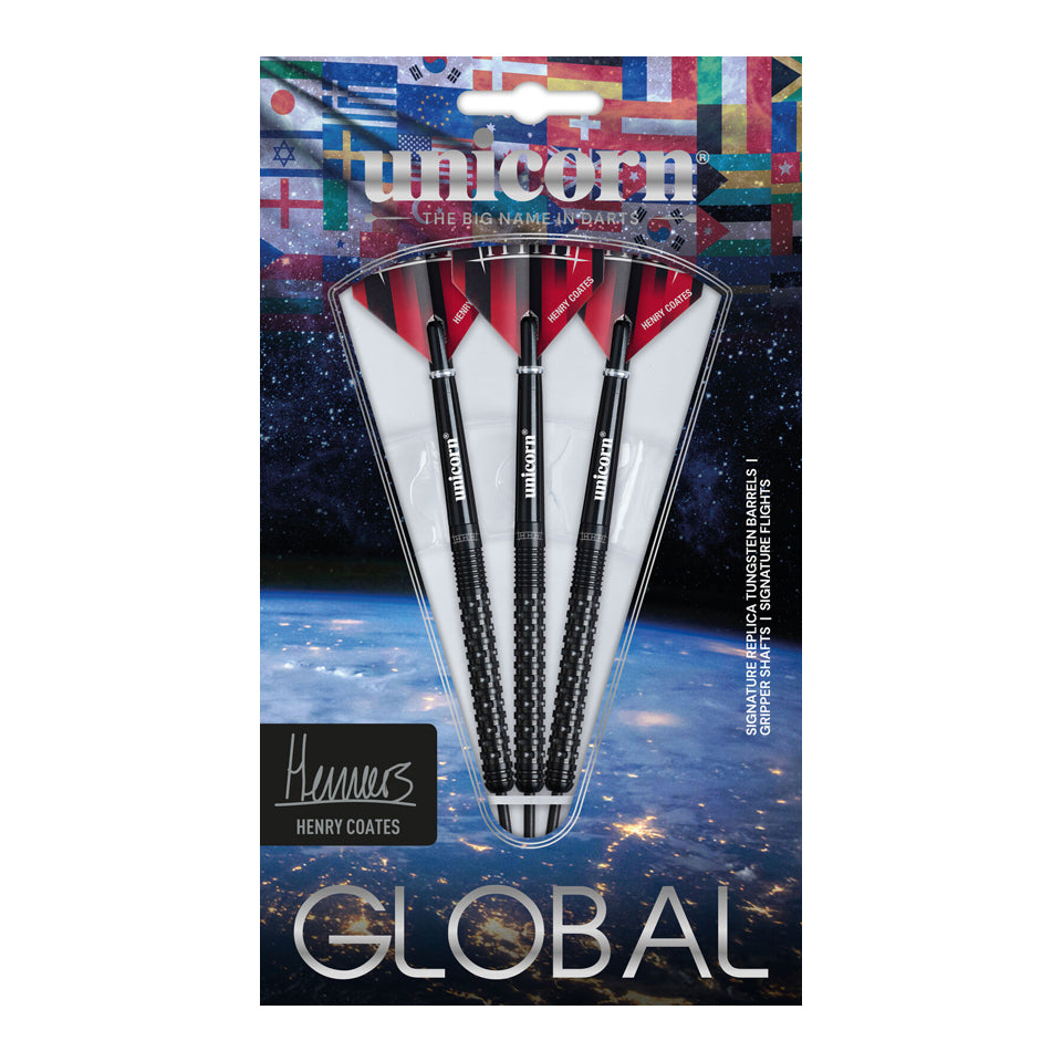 Unicorn Henry Coates Phase 2 Steel Tip Darts - 23gm