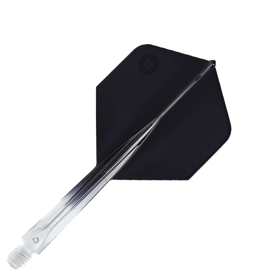Unicorn Forge Integrated Flight and Shaft System - Plus Medium Clear & Black
