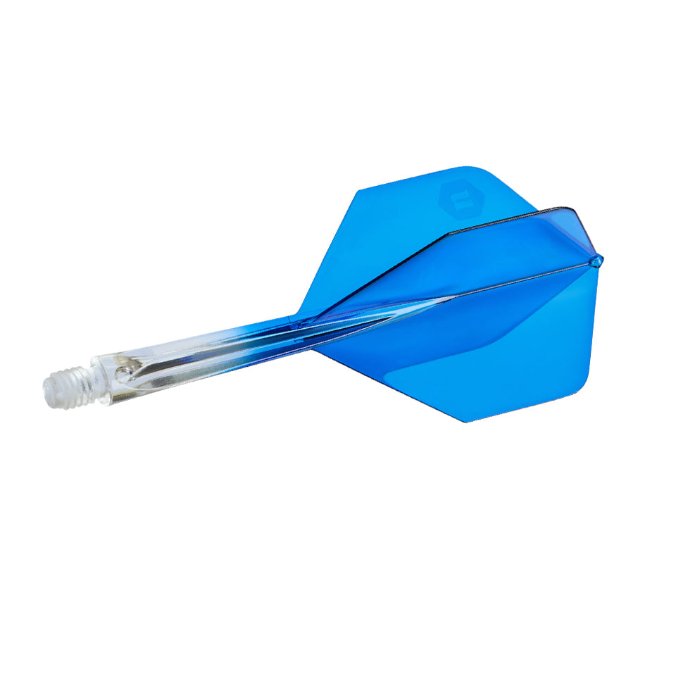 Unicorn Forge Integrated Flight and Shaft System - Plus Long Clear & Blue