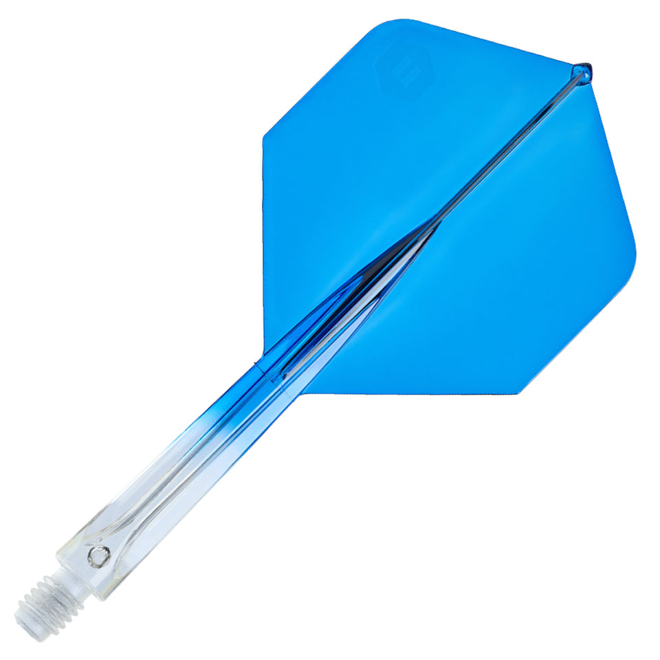 Unicorn Forge Integrated Flight and Shaft System - Plus Long Clear & Blue