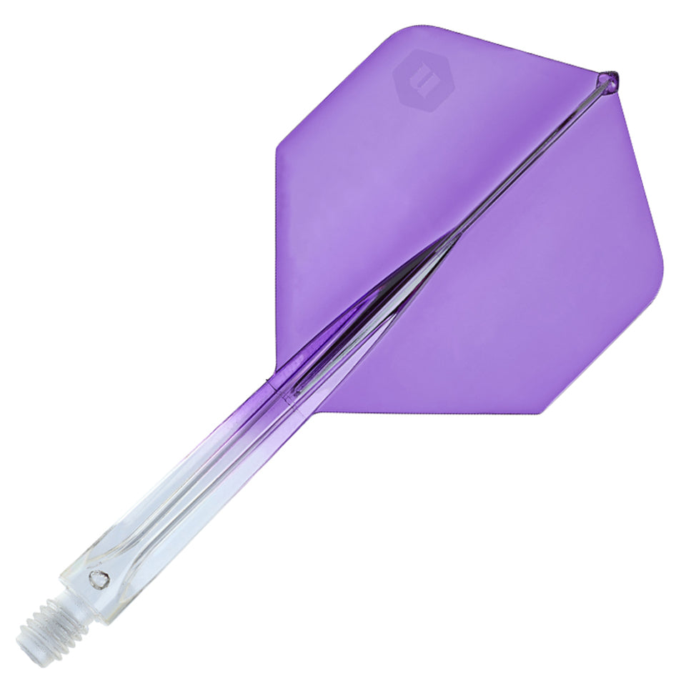 Unicorn Forge Integrated Flight and Shaft System - Plus Long Clear & Purple
