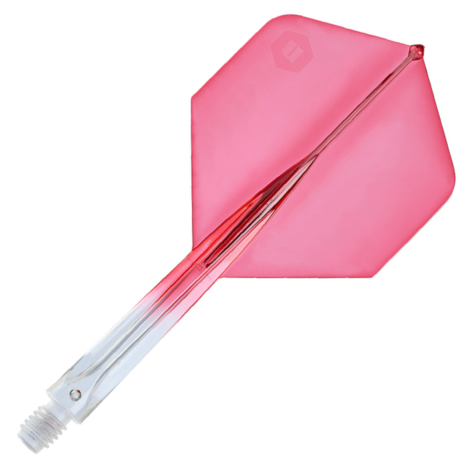 Unicorn Forge Integrated Flight and Shaft System - Plus Long Clear & Red