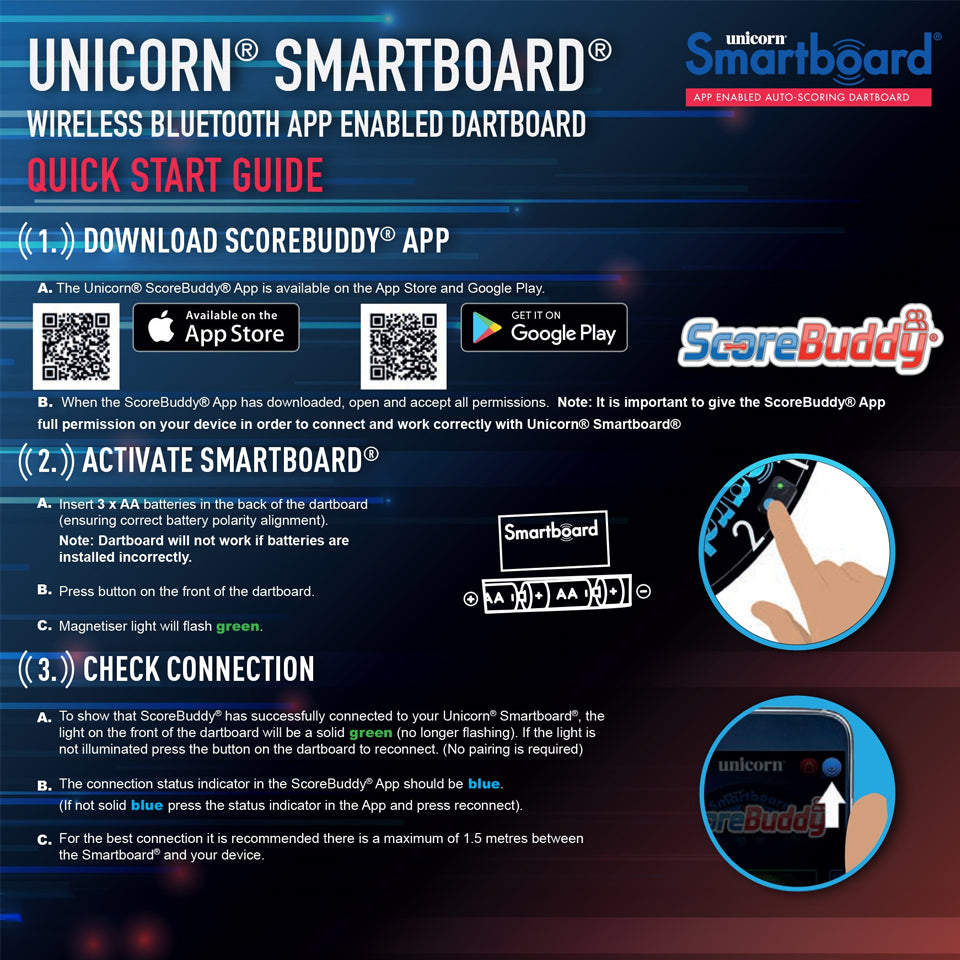 Unicorn Smartboard Steel Tip Dartboard