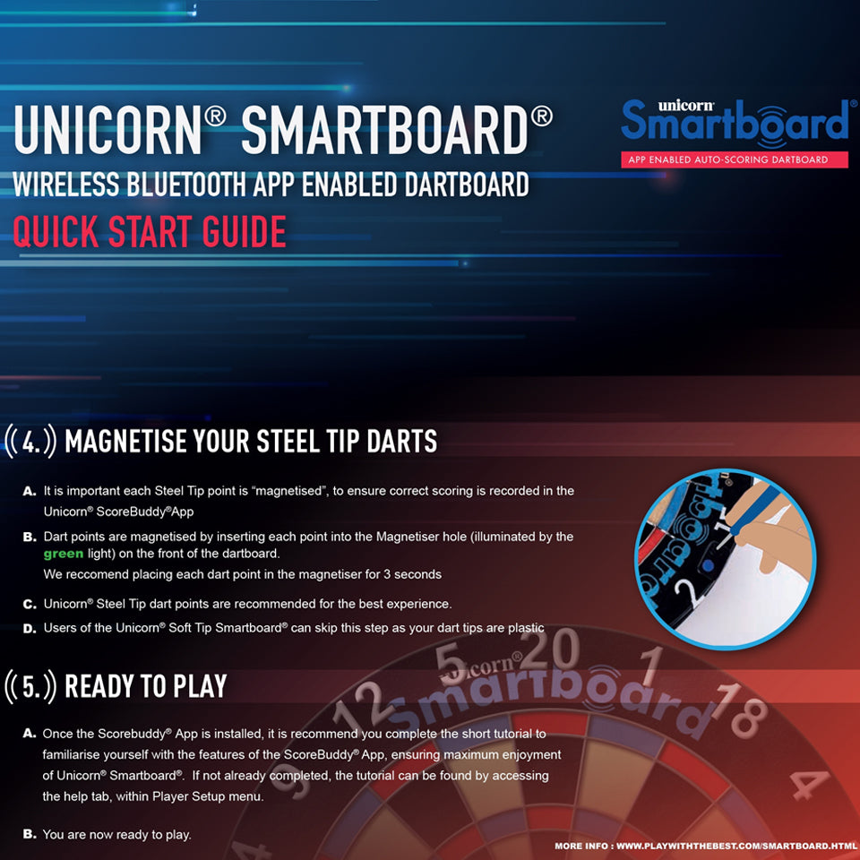 Unicorn Smartboard Steel Tip Dartboard