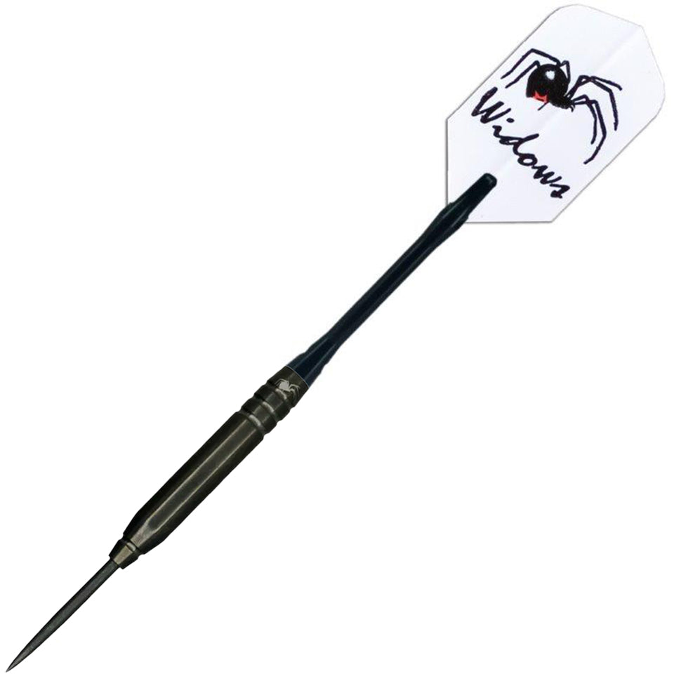 Laserdarts Black Widow Smooth Fixed Steel Tip Darts - 23gm