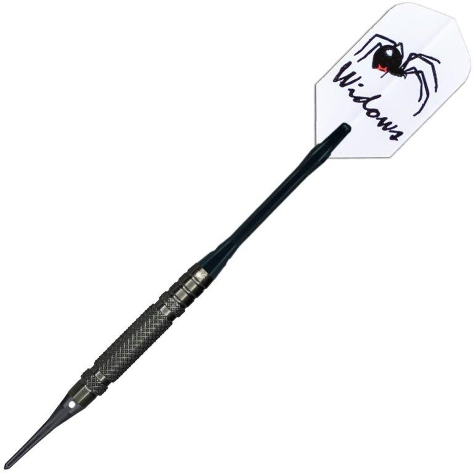 Laserdarts Black Widow Knurled Soft Tip Darts - 18gm