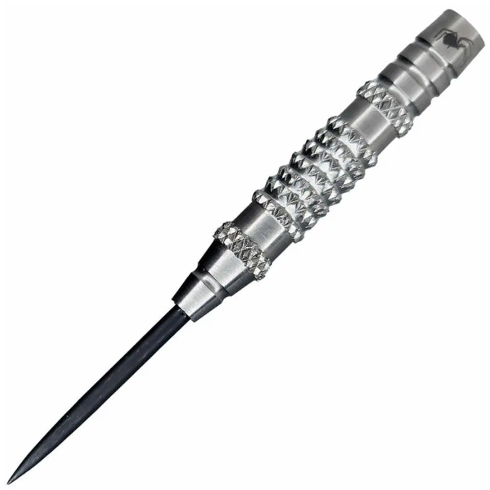 Laserdarts Silver Widow Wicked Knurled Fixed Steel Tip Darts - 23gm