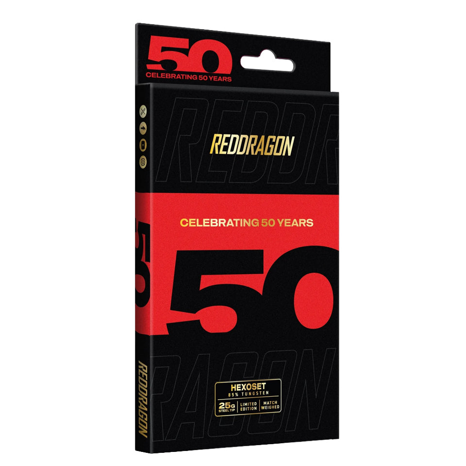 Red Dragon Hexoset 3 Steel Tip Darts - 25gm