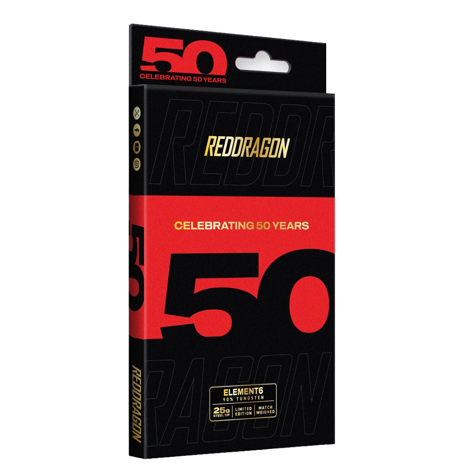 Red Dragon Element6 C Steel Tip Darts - 25gm