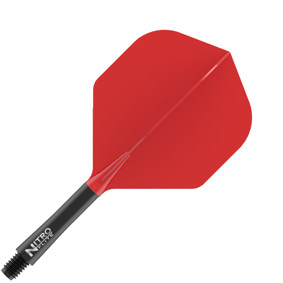 Red Dragon Nitro Flite Integrated Flight and Shaft System - No2 Intermediate Black & Red