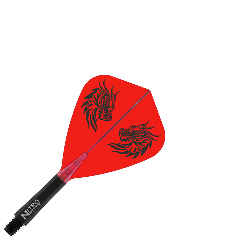 Red Dragon Jonny Clayton Nitro Flite Integrated Flight & Shaft System - Kite Short