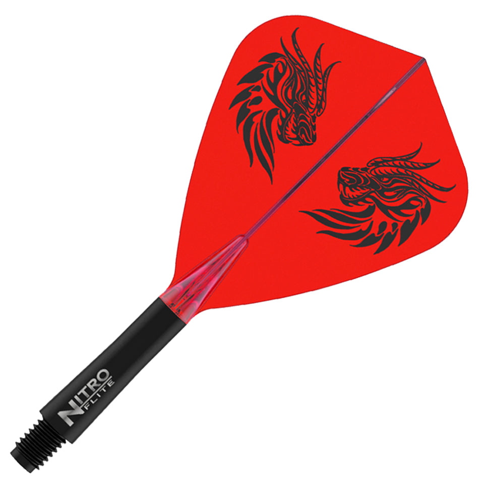 Red Dragon Jonny Clayton Nitro Flite Integrated Flight & Shaft System - Kite Medium