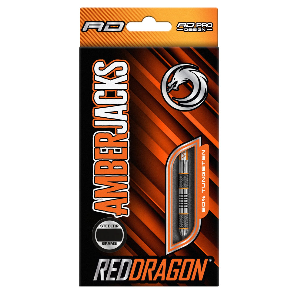Red Dragon Amberjack 5 Steel Tip Darts - 22gm