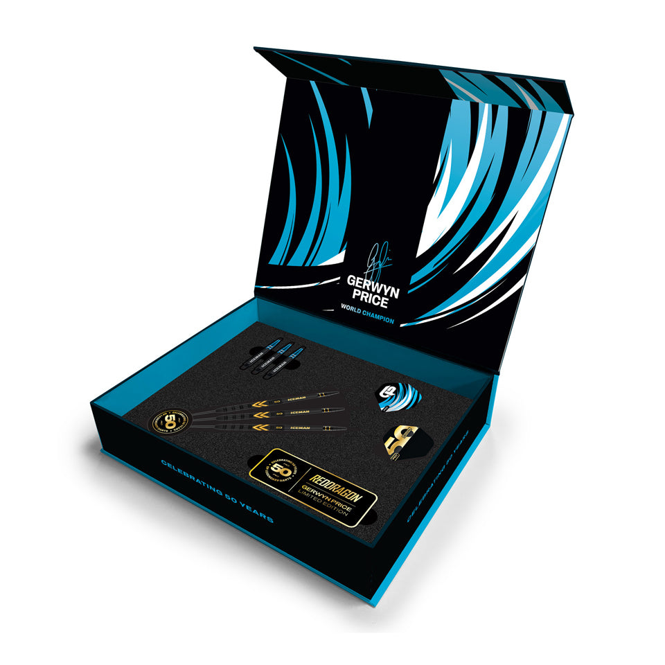 Red Dragon Gerwyn Price 50 Year Limited Edition Steel Tip Darts - 23gm