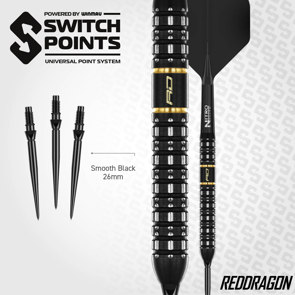 Red Dragon Ascend Parallel Switch Point Steel Tip Darts - 23gm