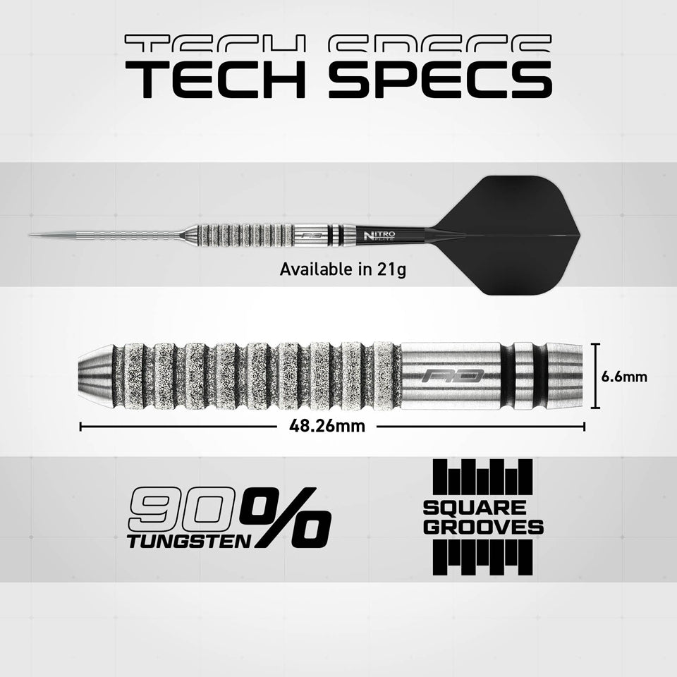 Red Dragon Gian Van Veen Tour Edition Switch Point Steel Tip Darts  - 21gm