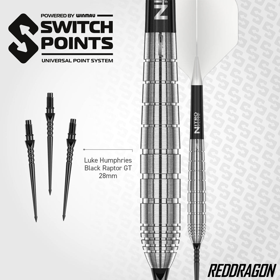 Red Dragon Luke Humphries TX1 Pioneer Switch Point Steel Tip Darts - 2
