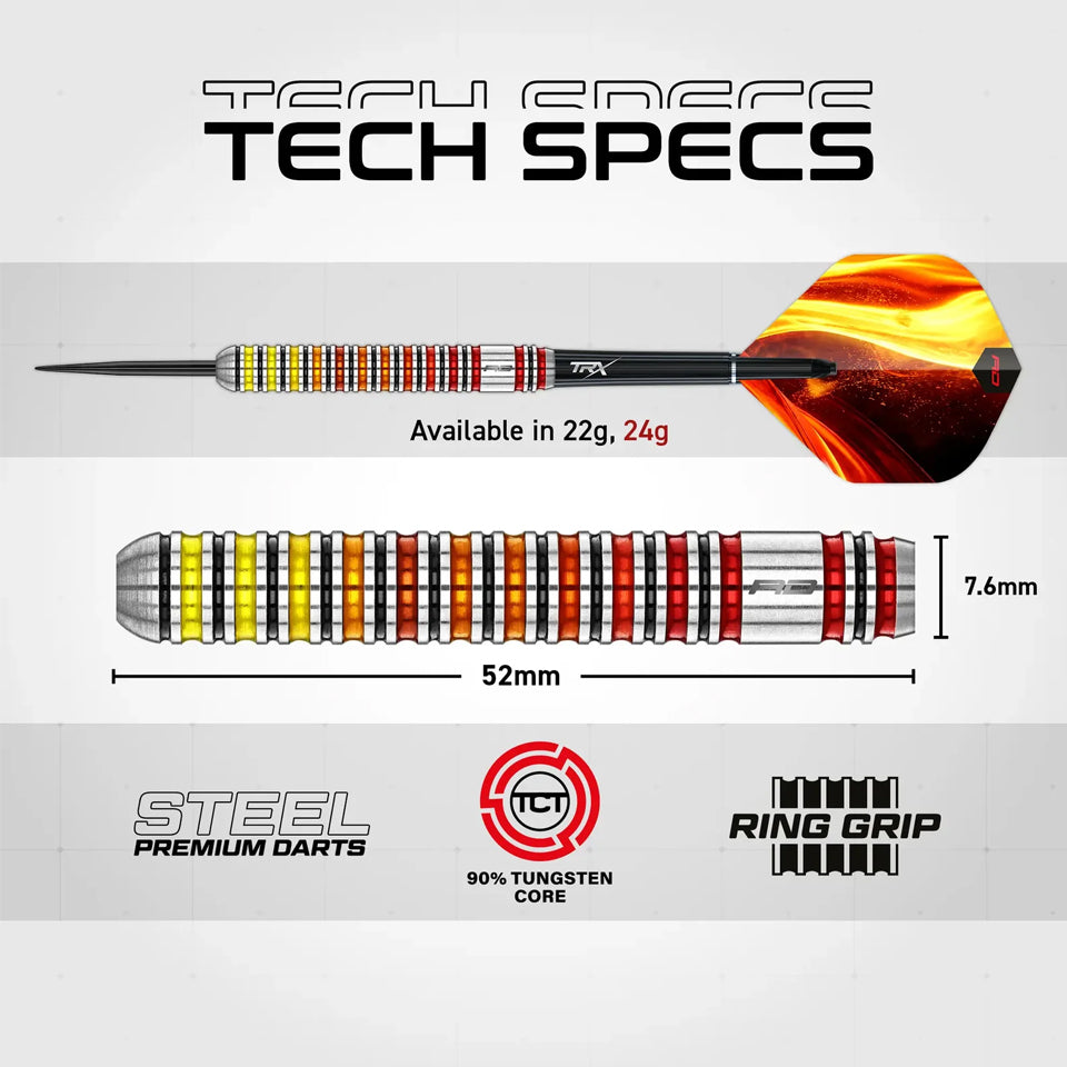Red Dragon Furnace Steel Tip Darts - 24gm