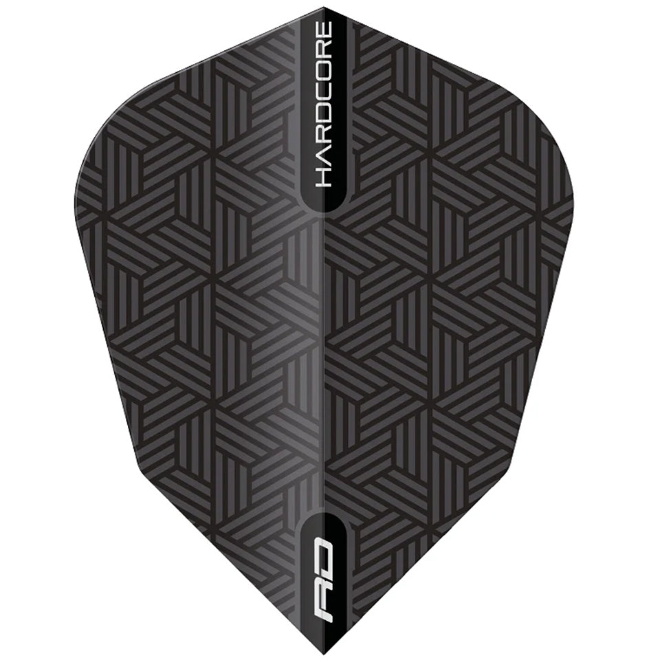 Red Dragon Hardcore RD Dart Flights - V-Standard Black