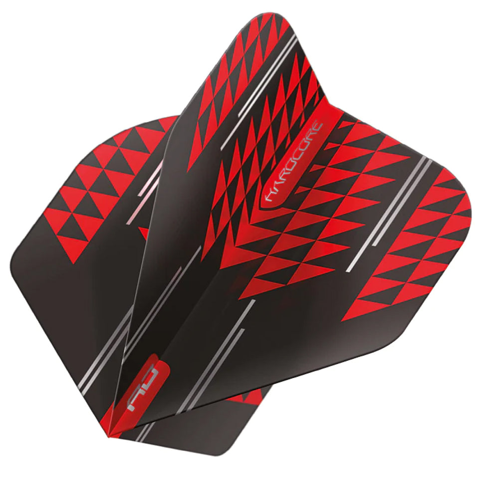 RED DRAGON Hardcore Radical Extra Thick Standard Dart Flights - 4 Sets Per Pack  12 Dart Flights In Total 21