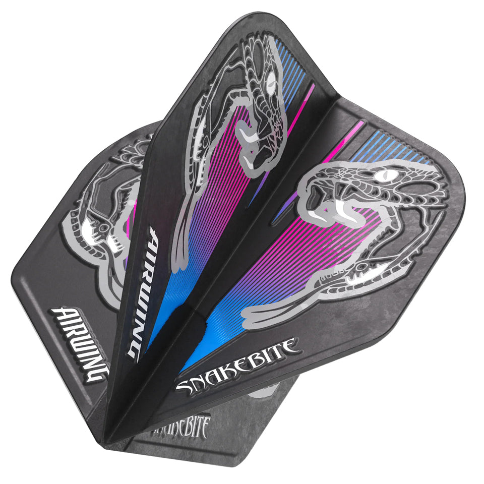 Red Dragon Airwing Peter Wright Dart Flights - Standard Blue & Pink