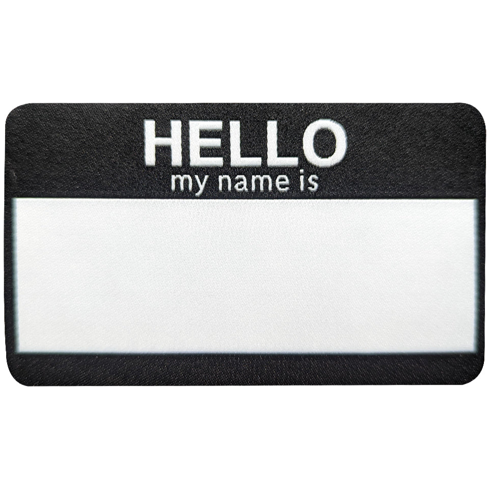 Hello My Name Is Self Adhesive Patch