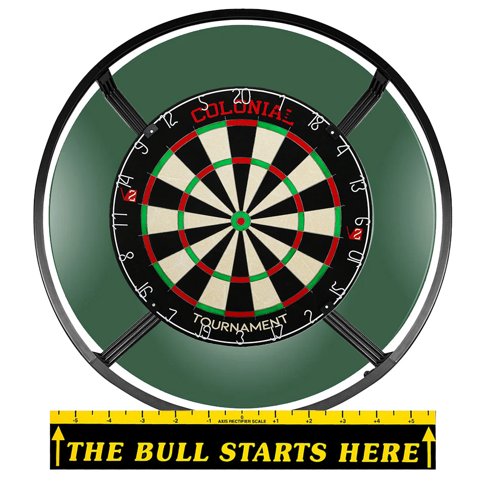 Colonial Steel Tip Dartboard Bundle - Dark Green