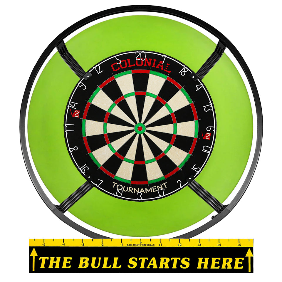 Colonial Steel Tip Dartboard Bundle - Green