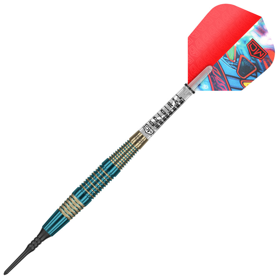 Dart World Flash Back Soft Tip Darts - 18gm Blue