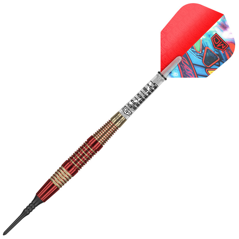 Dart World Flash Back Soft Tip Darts - 18gm Red