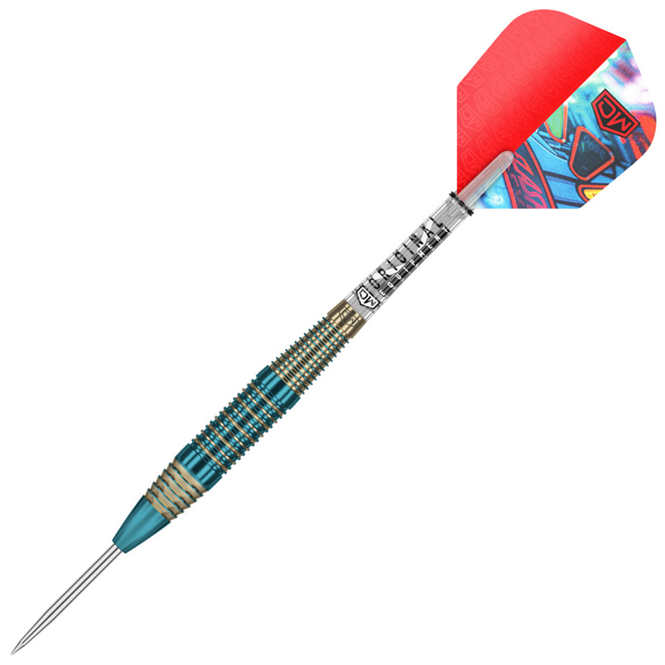 Dart World Flash Back Steel Tip Darts - 21gm Blue