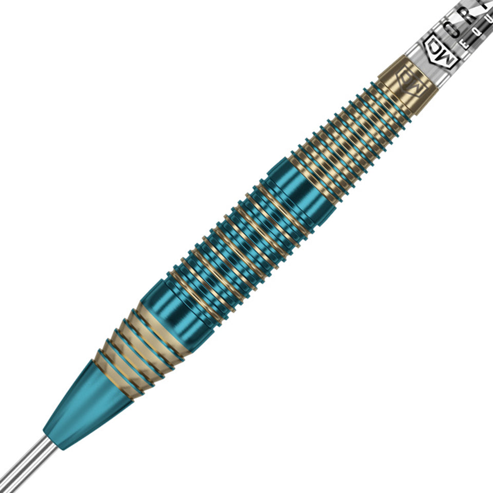 Dart World Flash Back Steel Tip Darts - 21gm Blue