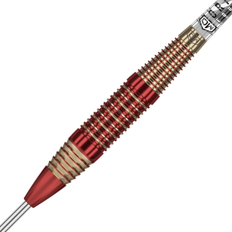 Dart World Flash Back Steel Tip Darts - 24gm Red