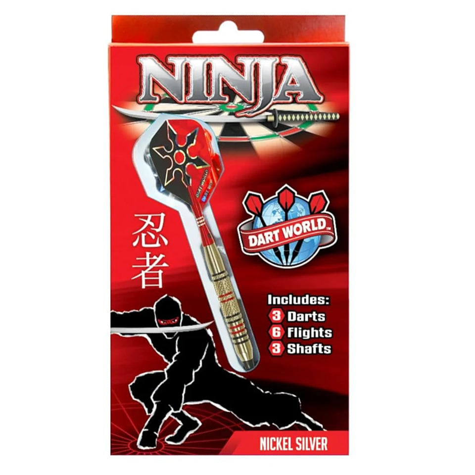 Dart World Ninja Style B Nickel Silver Soft Tip Darts - 16gm