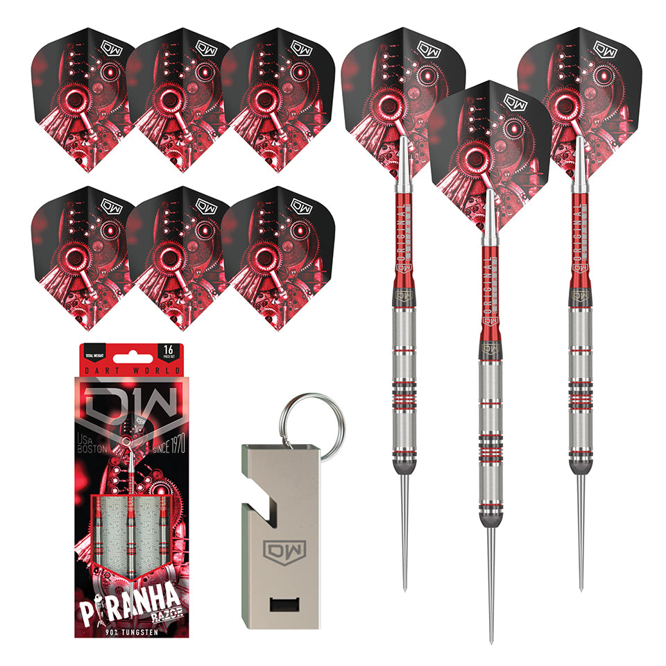 Dart World Piranha Razor 01 Steel Tip Darts - 24gm