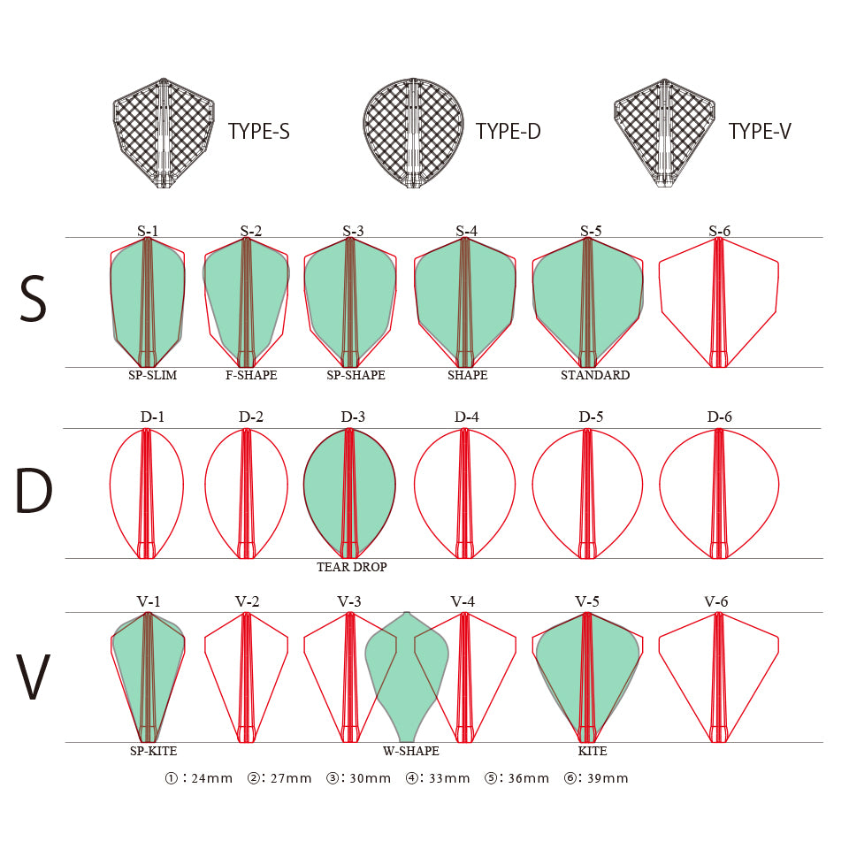 Fit Flight Pro Dart Flights - D-1 M Blue