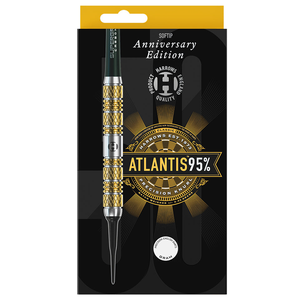 Harrows Atlantis Anniversary Edition Soft Tip Darts - 18gm