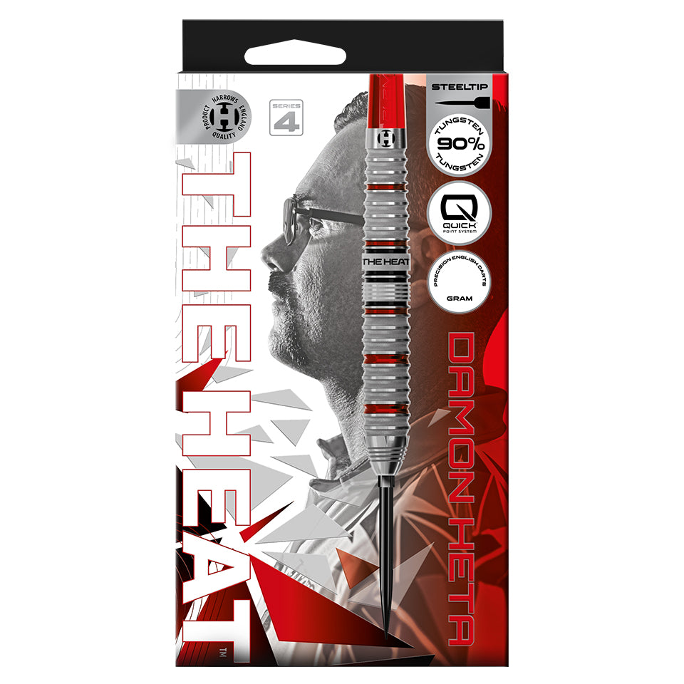 Harrows Damon Heta Series 4 Quick Point Steel Tip Darts - 21gm