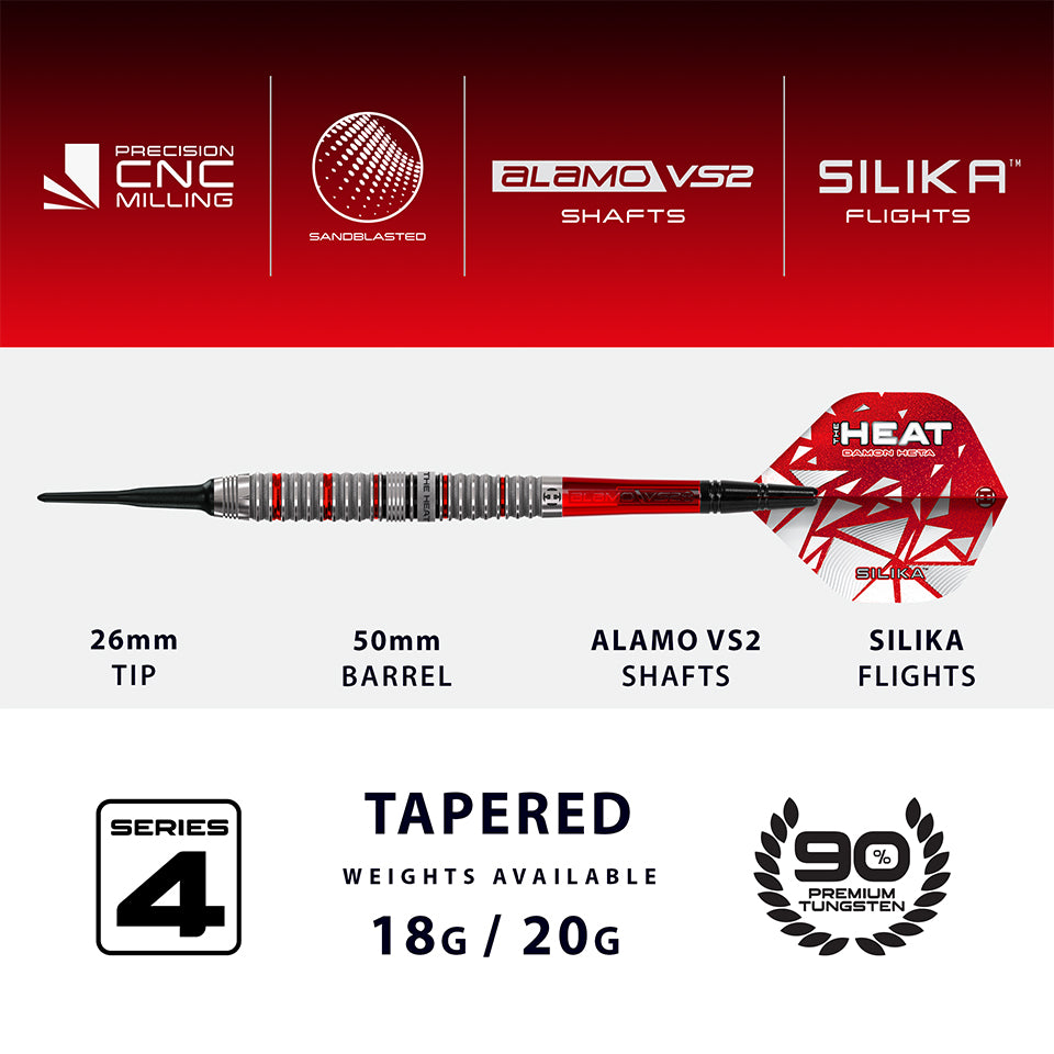 Harrows Damon Heta Series 4 Soft Tip Darts - 20gm
