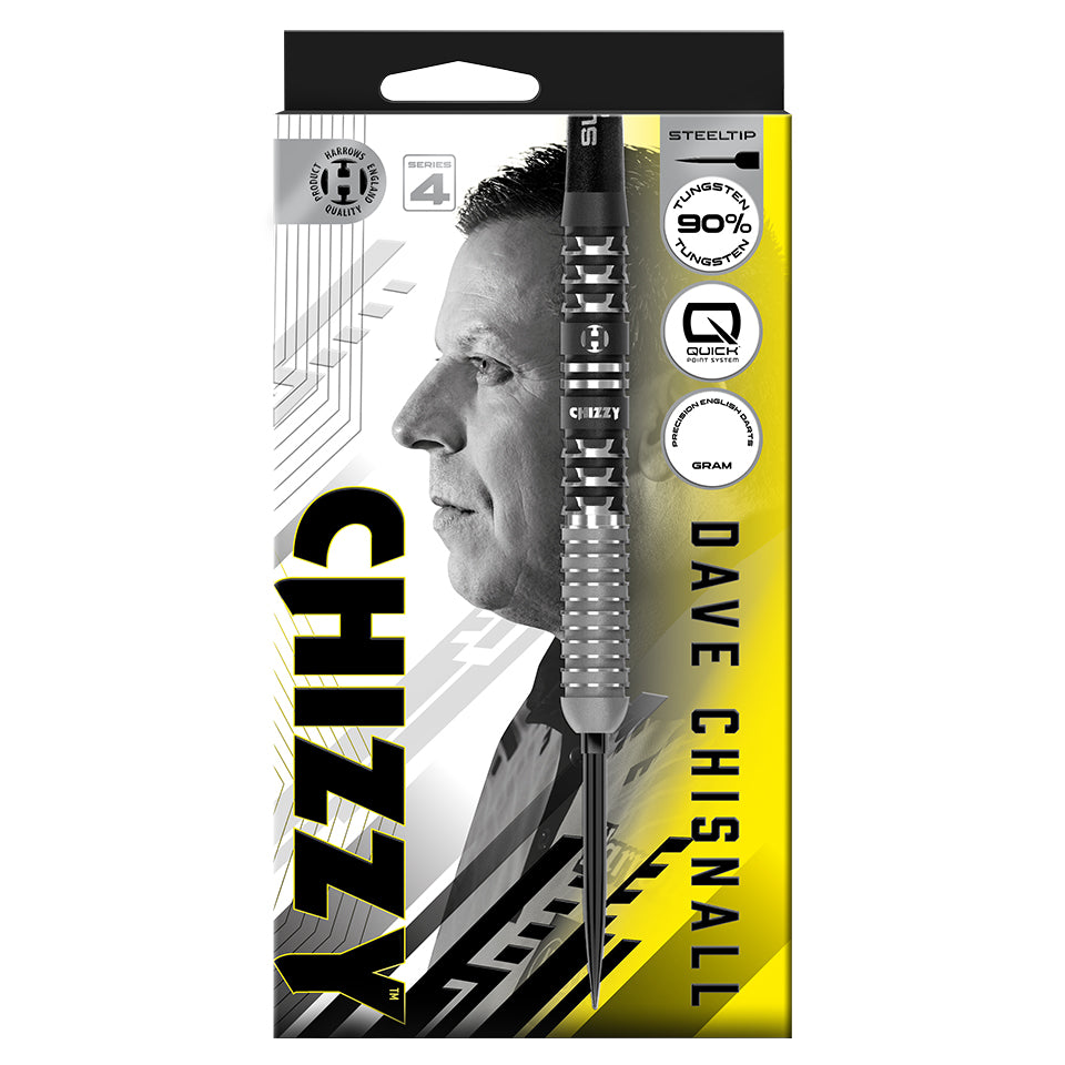 Harrows Dave Chisnall Chizzy Series 4 Quick Point Steel Tip Darts - 24