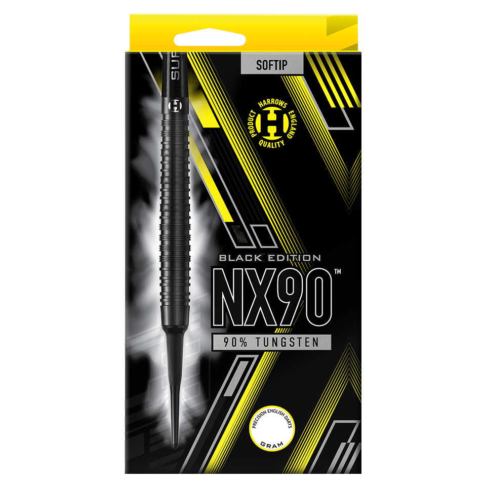 Harrows NX90 Black Edition Soft Tip Darts - 18gm