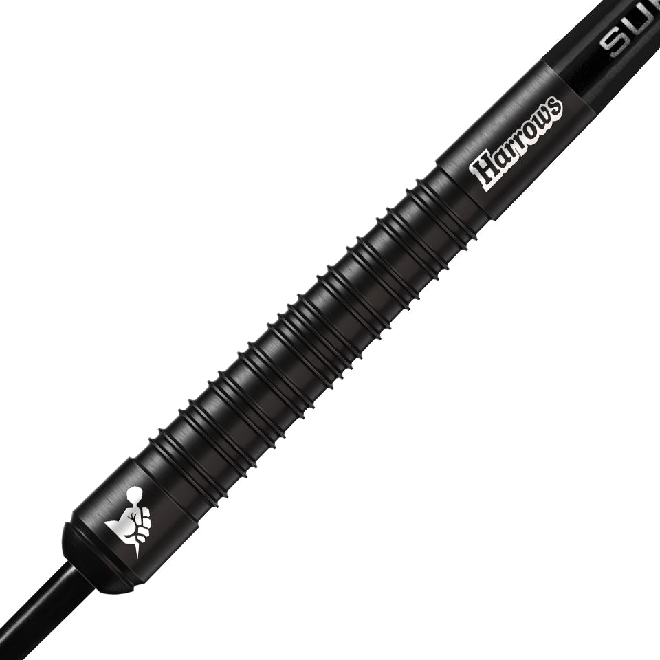 Harrows Supergrip Black Edition Steel Tip Darts - 21gm