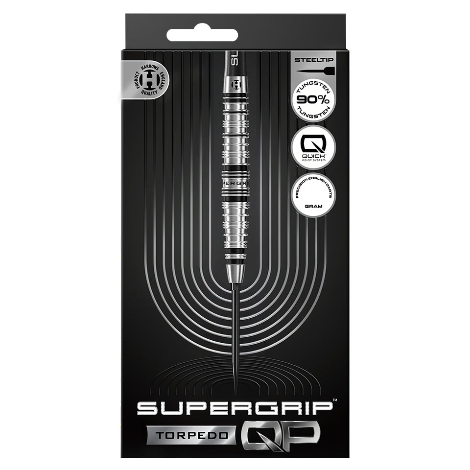 Harrows Supergrip QP Torpedo Steel Tip Darts - 22gm