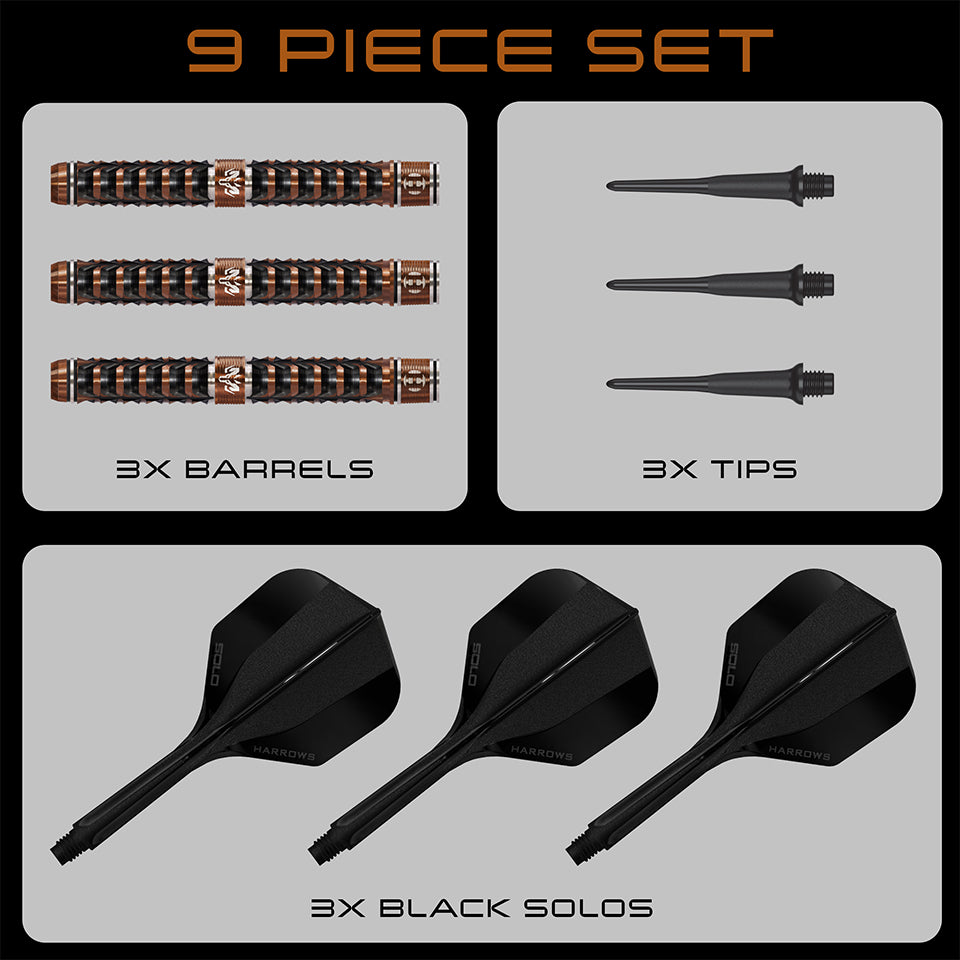 Harrows Wolfram Trinity Soft Tip Darts - 18gm