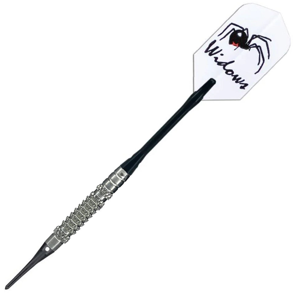 Laserdarts Silver Widow Wicked Knurled Soft Tip Darts - 20gm