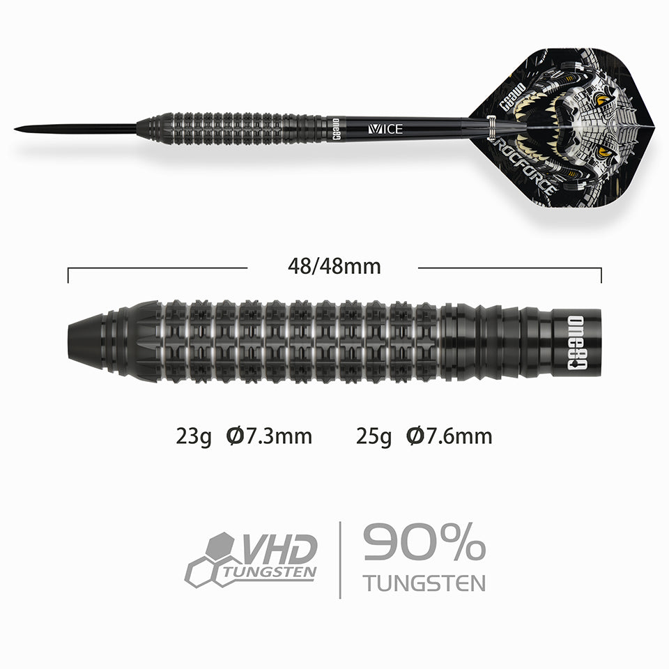 One80 Crocforce CF2 Steel Tip Darts - 25gm