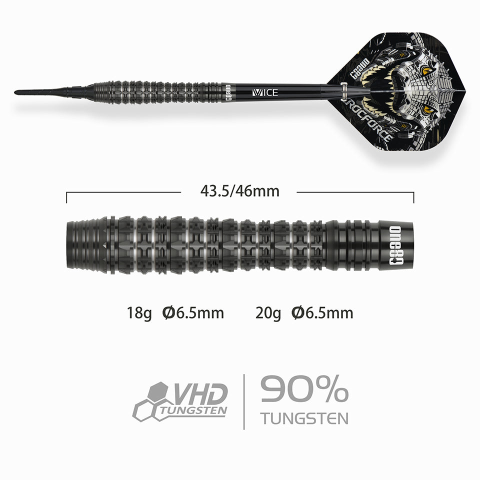 One80 Crocforce CF3 Soft Tip Darts - 18gm