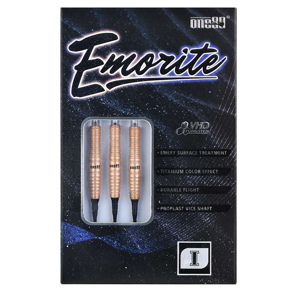 One80 Emorite 01 Soft Tip Darts - 20gm Rose Gold